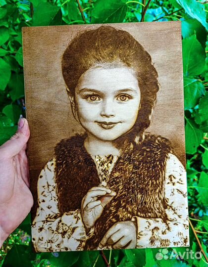 Выжигание портретов на дереве