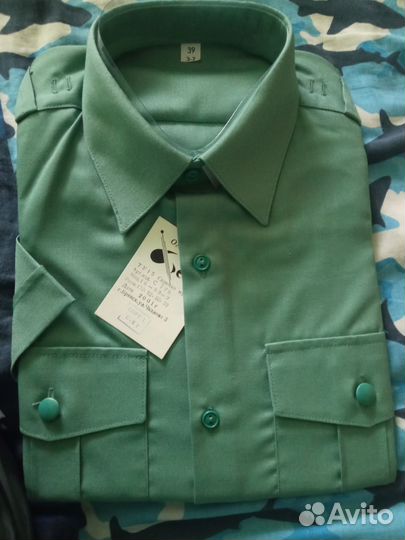 Уставная военная рубашка с коротким рукавом