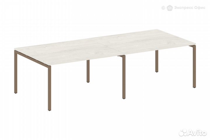 Стол для переговоров (2 столешницы) на П-образном