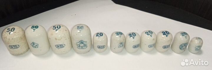 Керамические гирьки РСФСР 28 год