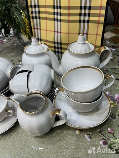 Набор чайный и кофейный (Дулевский, времен СССР)