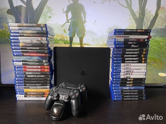 Sony PS4 slim + 84 игры