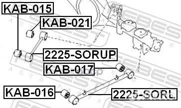 Сайлентблок KAB-021 KAB-021 Febest