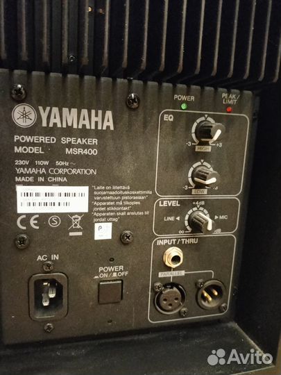 Колонки Yamaha msr 400 и микшер Behringer