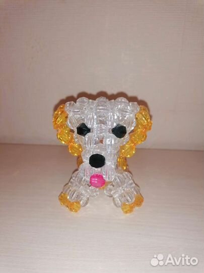 Амигуруми из бисера и вязаная овечка