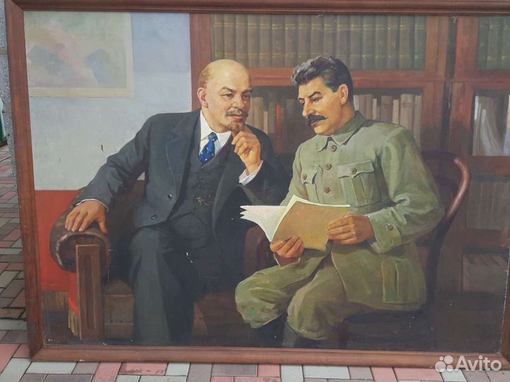 Сталин и Ленин в кабинете
