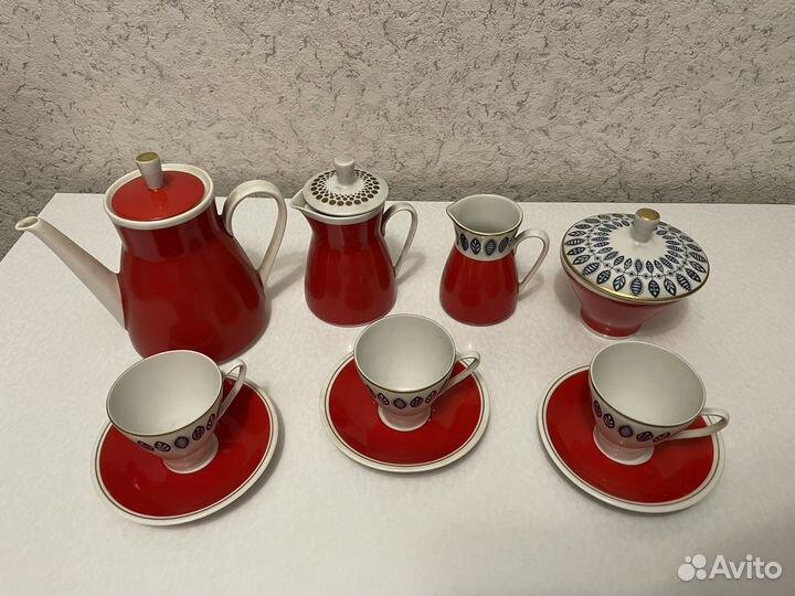 Сервиз кофейный Freiberger Porzellan гдр