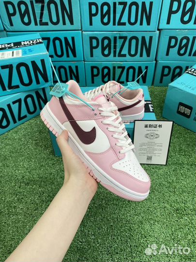 Nike Dunk Low Pink Оригинал Розовые