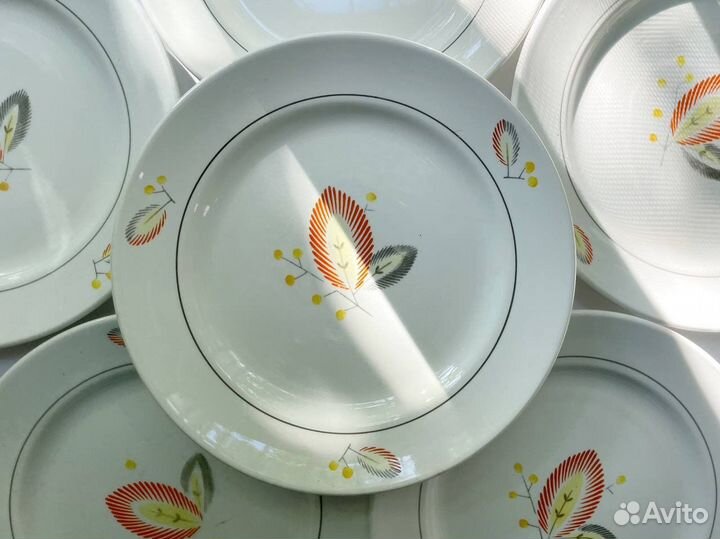 Тарелки столовые винтаж СССР зик Конаково