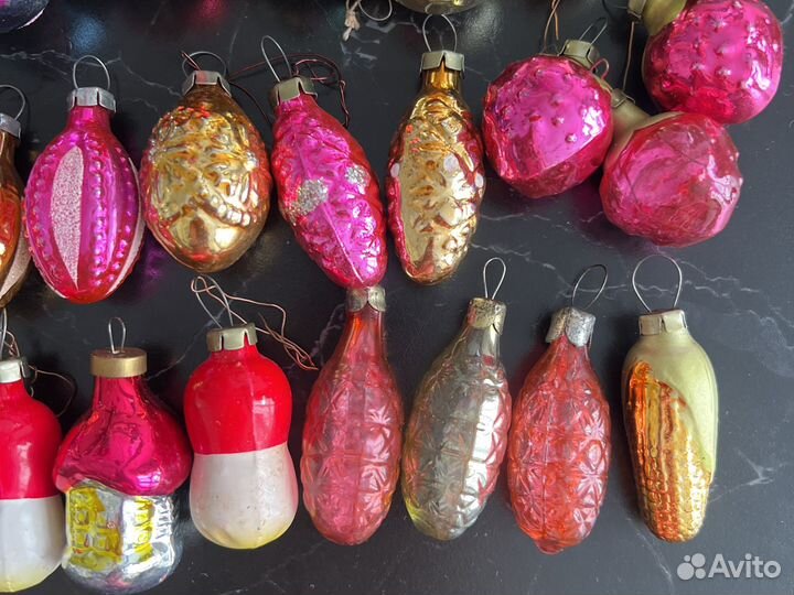 Елочные игрушки СССР мини, малютка