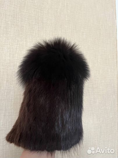 Шапка женская из песца