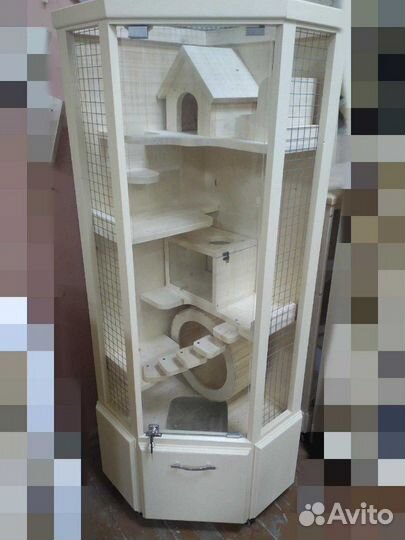 Клетка-Витрина для шиншиллы, дегу, хорька, белки