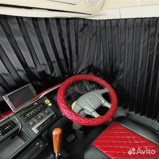 Шторы для кабины грузовика со спальником