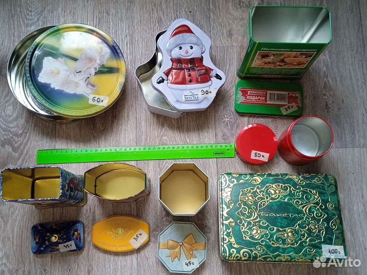 Банки металлические/пластиковые, футляры