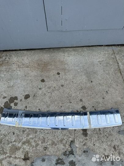 Хром заднего бампера mercedes gle