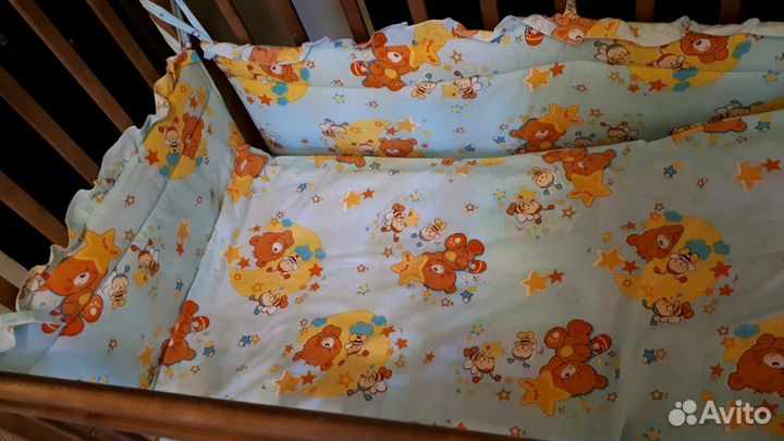Бортики, комплект постельного белья, одеяло, подуш