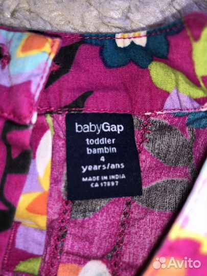 Блузка babyGap 4 года 98/104+лосины в подарок