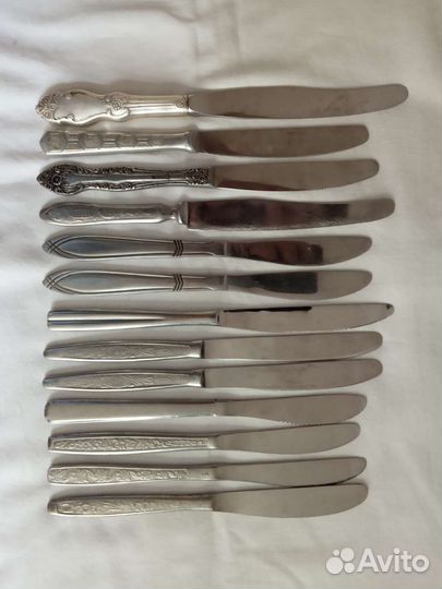 Ножи, вилки, ложки, полочки (нерж. времен СССР)