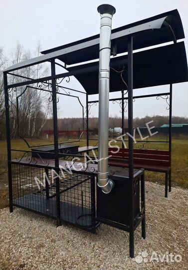 Беседка с мангалом