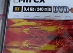 Диски Mirex DVD+R-DS 9.4gb запакованные