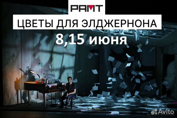 Билеты на спектакль Цветы для Элджернона в рамт