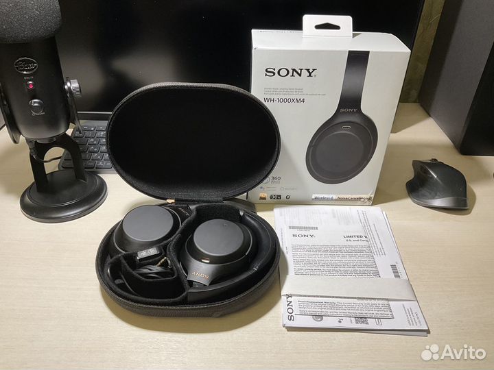 Беспроводные наушники sony WH-1000XM4 black