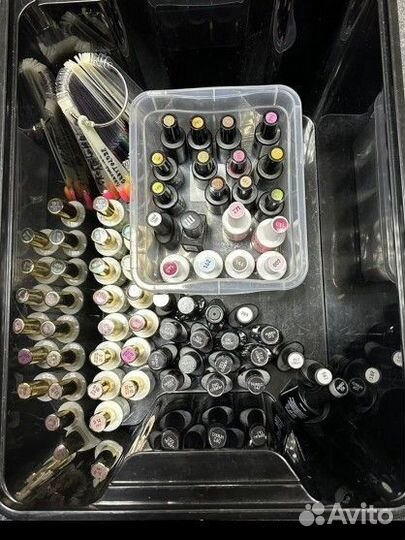 Набор гель лаков бу и новые, и топы,бызы