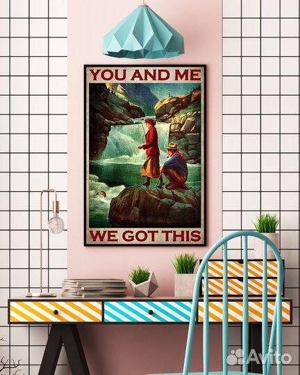 Постер #05-0034 С дедом на рыбалке