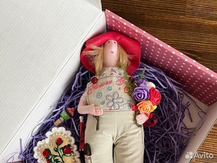 Текстильная кукла тильда