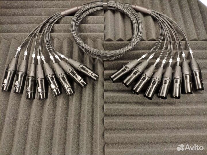 Мультикор 8 Xlr штекер На 8 Xlr гн. Cordial CMG 8