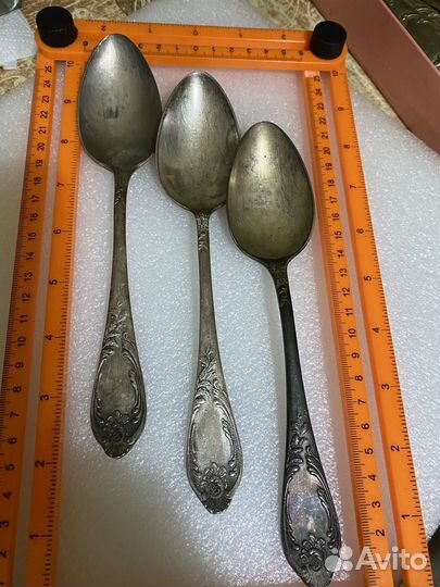 Мельхиор. Столовый. Ложки, вилки, ножи