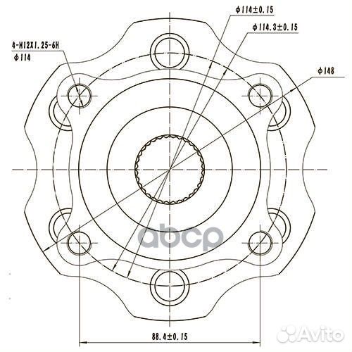 Ступица задняя зад лев Z89147R Zikmar