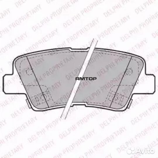 Delphi LP2195 Колодки тормозные дисковые delphi LP