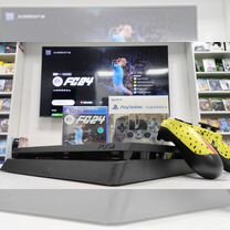 Sony PS4 Slim + 97 игр + 2 геймпада