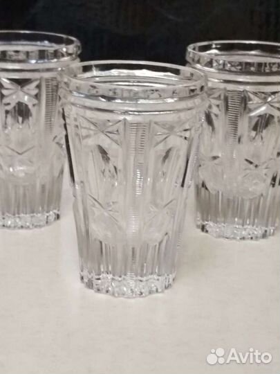 Набор стаканов винтаж Богемия Чехословакия