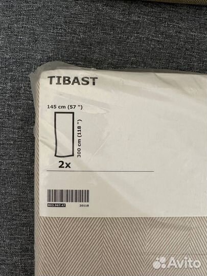Комплект штор IKEA tibast