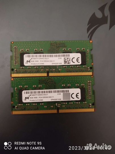 Оперативная память ddr4 8GB 3200