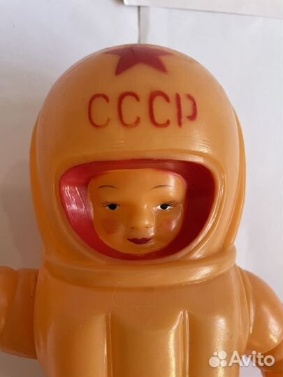Игрушка Космонавт СССР Большой 35см.Дутыш 1960е.г