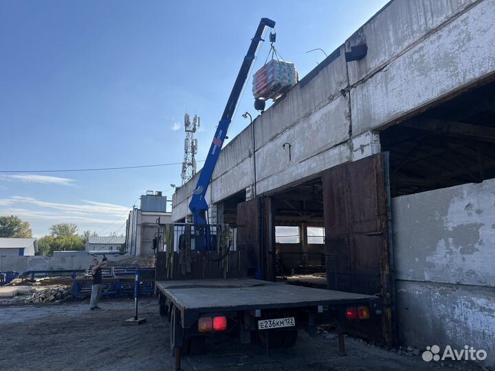 Аренда и услуги манипулятора, стрела 3 т, 10 м, борт 5 т, 6 м