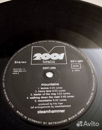 Лот 4 LP - Prog, Psych, Classic Rock - Steamhammer