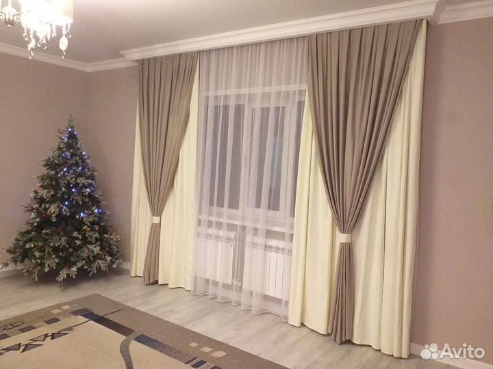 Комплект шторы и тюль