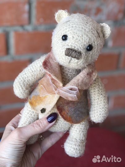 Мишка вязаный ручная работа