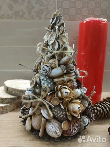 Новогодний декор (ёлочки эко)