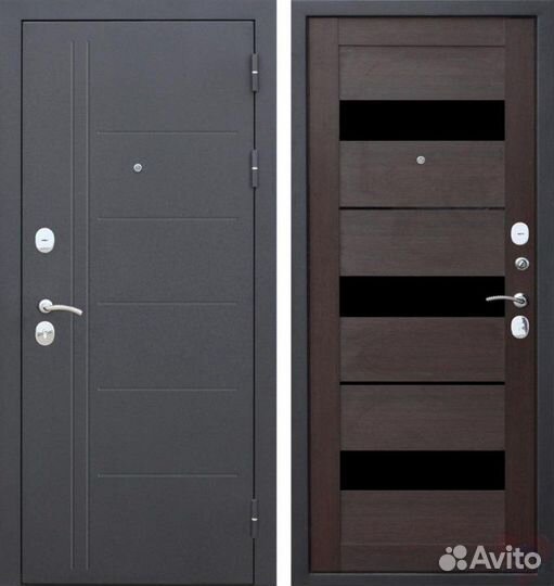 Входная дверь Троя Муар Темный кипарис