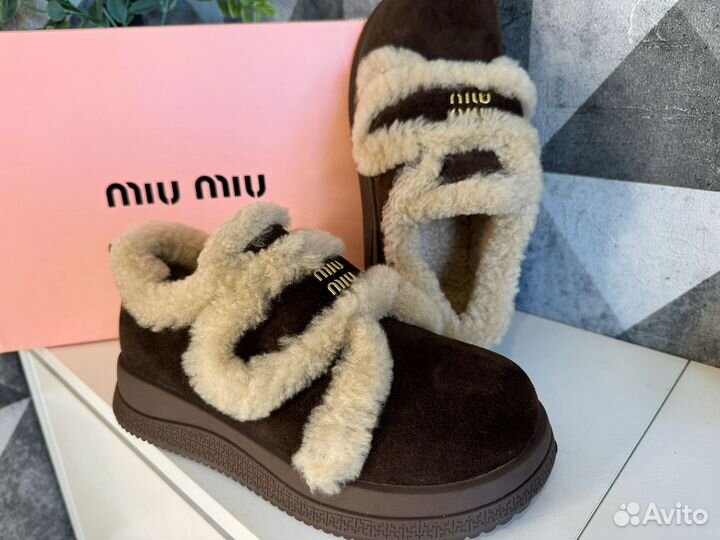 Кроссовки женские miu miu на меху