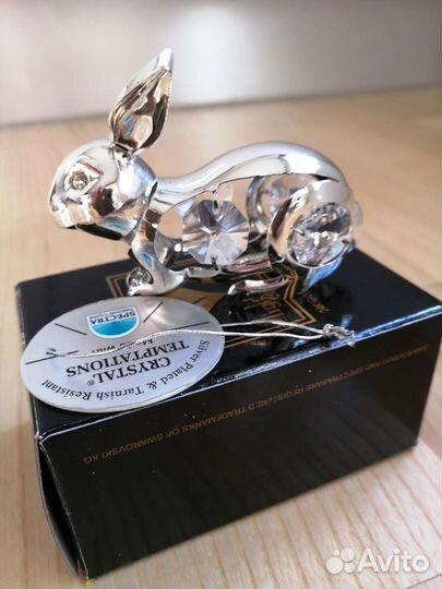 Фигурка с кристаллами swarovski Заяц