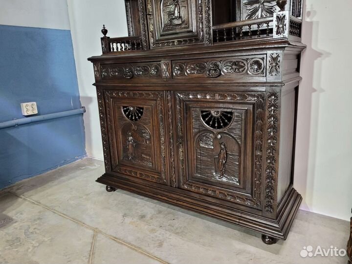 Антикварный буфет, 19в., бретонь, Франция