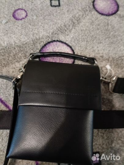 Барсетка кожаная мужская новая