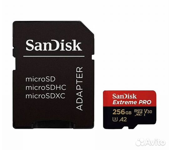 Карта памяти SanDisk microsdxc Extreme Pro Class 1