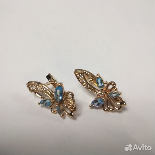 Серьги золотые